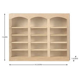 Three Unit Bookcase, Unfinished