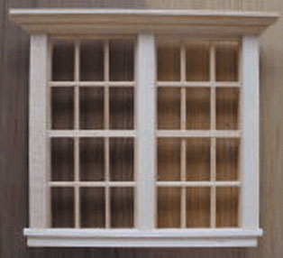 Classic Double Window with Six over Six Window Panes