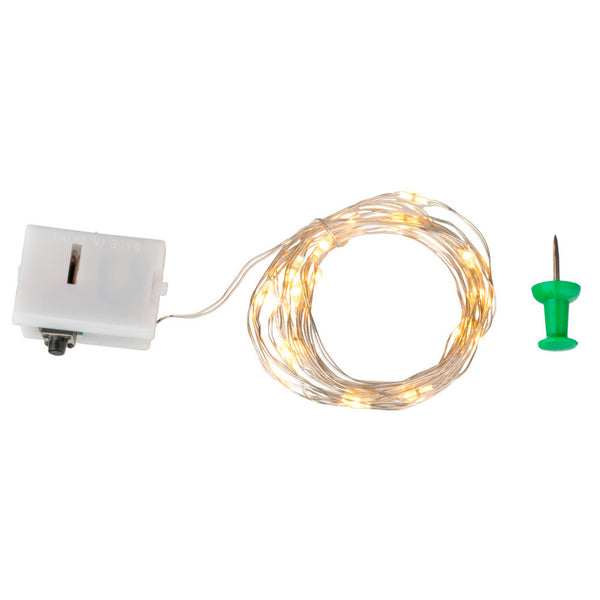 Battery Powered String of Warm White Lights Dollhouse Junction