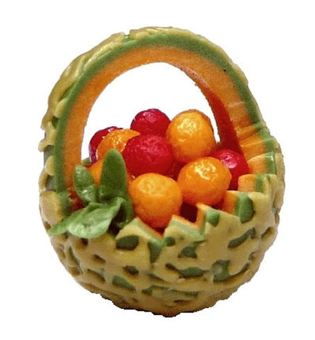 Cantaloupe Basket with Fruit Salad