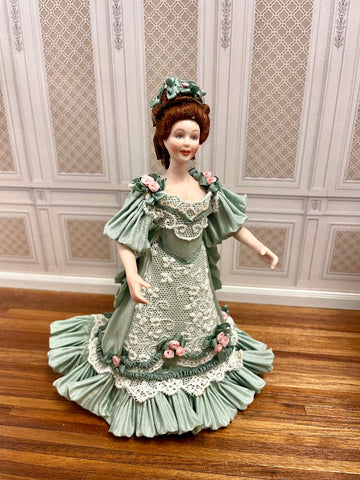 Artisan Doll: Lady in Eau De Nil Ballgown