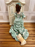 Artisan Doll: Lady in Eau De Nil Ballgown