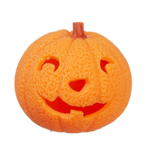 Halloween Pumpkin Carved with Silly Smile