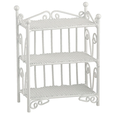 3 Tier Metal Wicker Shelves, DISCONTINUED, LIMITED STOCK