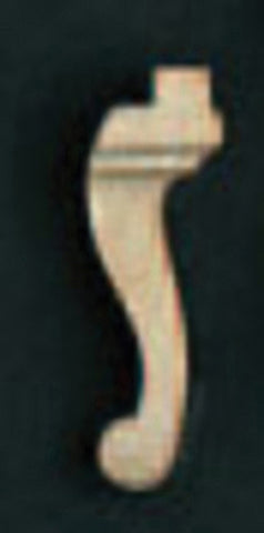 Cabriole Leg, Large, 3/16", a pair