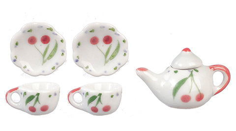 Cherry Teapot and Cups
