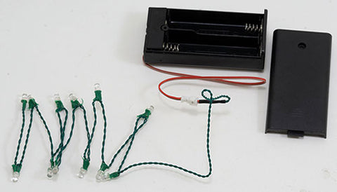 12 Christmas Lights, Fast Color Change, Battery Pack, LED