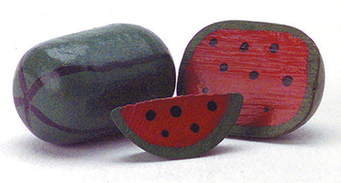 Wooden Watermelons, Set of 3