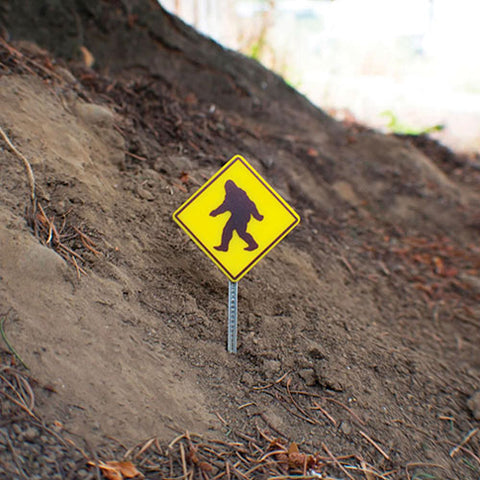 Sasquatch Crossing Road Sign