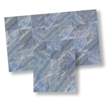 Faux Marble Tile, Blue