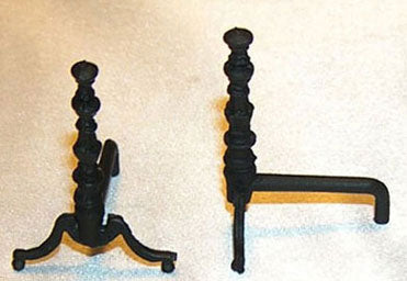 Andirons, Black, by Island Crafts