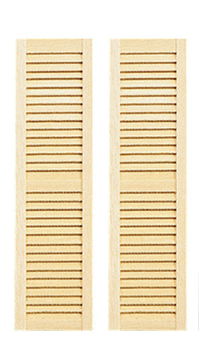 Louvered Shutter, Slightly Longer than Standard, Pair
