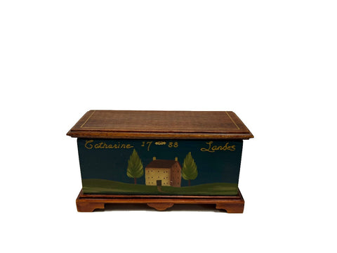 Therese Bahl Hand Painted Trunk