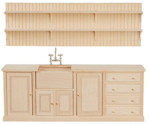 Unfinished Kitchen Sink and Plate Rack -20%