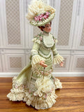 Edwardian Lady Artisan Doll, Soft Green Gown