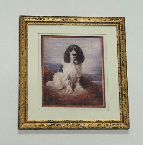 Framed Print with Spaniel Dog
