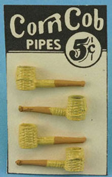 Corn cob Pipe Display (Miniature)