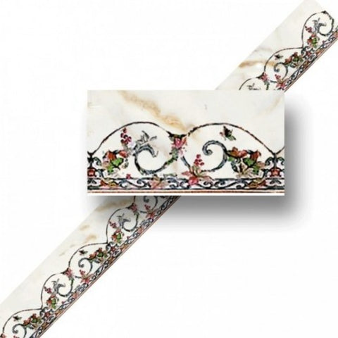 Faux Marble Inlay Floor, Ornate, Border Strip