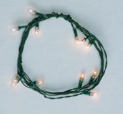 12 Bulb Clear Xmas Light String