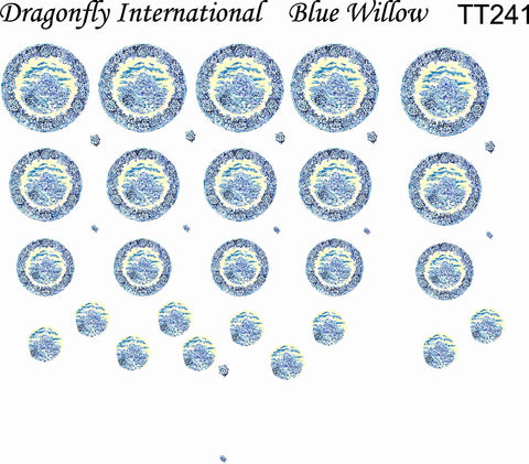 Blue Willow Dish Decal Transfer Set