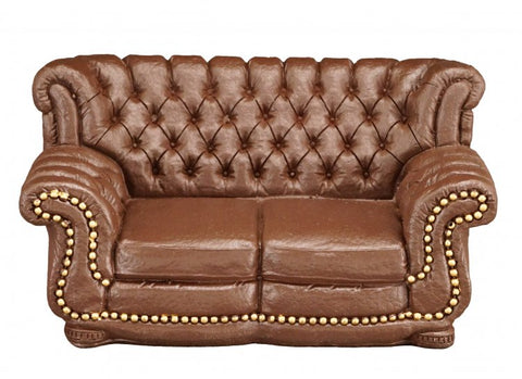 Reutter Porcelain Faux Leather Lounger Sofa