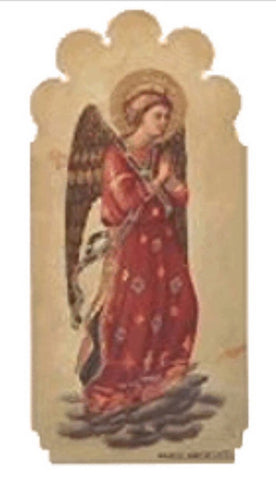 Prayer card featuring angel