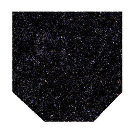 Shingles, Asphalt, Black, Hexagon, Continuous