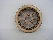 Round Window with Spokes, Plain