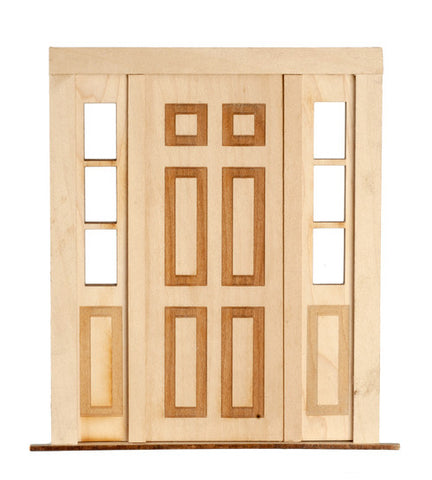 Door with Sidelights, Traditional