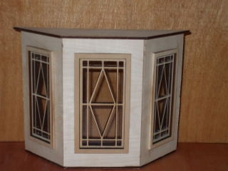 Bay Window with Diamond Pane Design