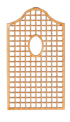 Trellis with Curved Top, Natural Finish