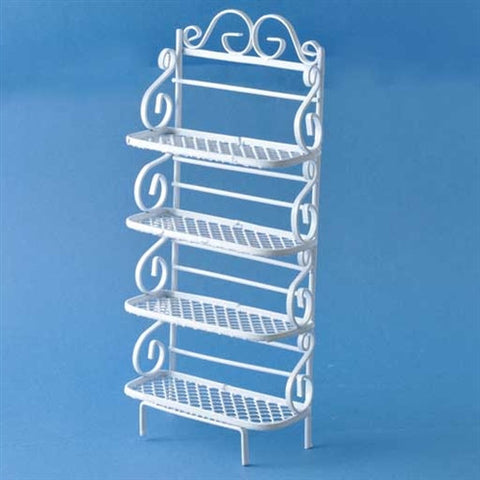 Bakers Rack Shelves, White