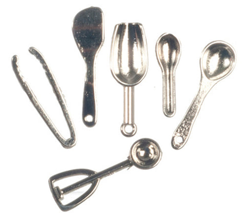 Silver Cooking Utensil Set