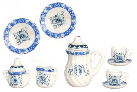 Tea Service, Blue and White