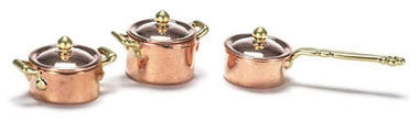 Copper Pot Set, Two Tone