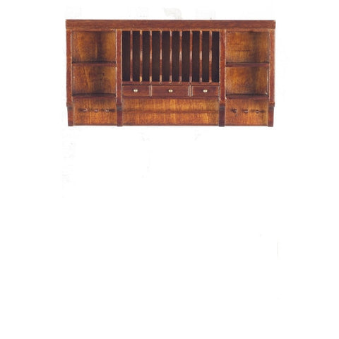 Formal Kitchen Upper Cabinet, New Walnut Finish