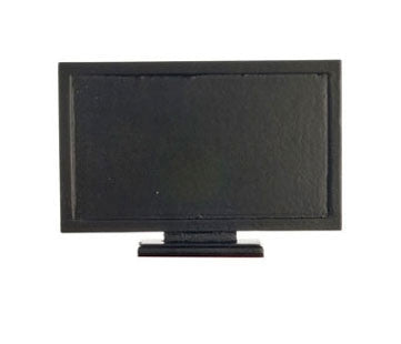 Flat Screen TV, Black, 1:12 Miniature Scale