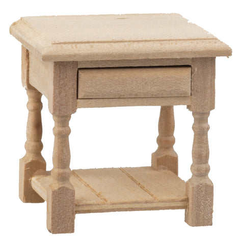 Unfinished End Table