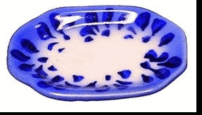 Platter, Blue and White