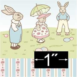 Brodnax Prints Wallpaper, Bunny Parade