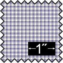 Silk Fabric, French Check, Blue