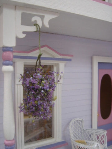 Hanging Floral, Small Purple/Blue