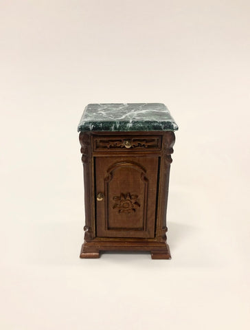 Ri Mauldie Bedside Table, Green Marble