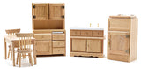 Kitchen Set, Old Fashioned 6 Piece Set Oak