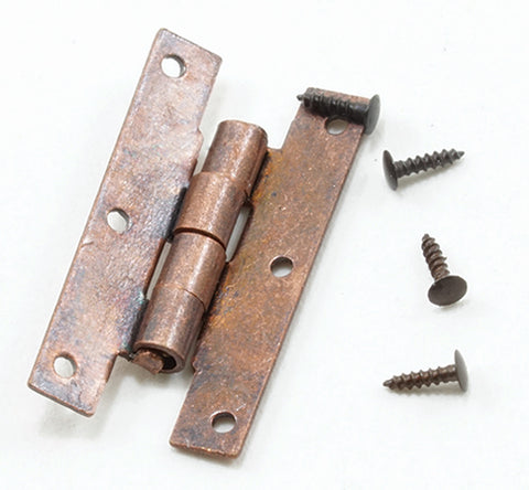 H Hinges W/Nails, 4/PK, Rubbed Bronze