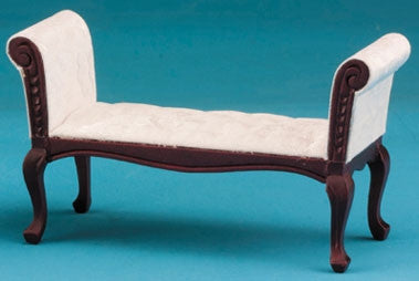 Settee, Mahogany with White