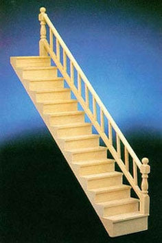 STRAIGHT STAIRCASE W/RAIL, LEFT OR RT