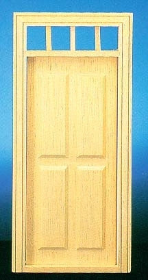 Traditional Four Panel Door w/ Transom