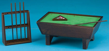 Billiard/Pool Table Set Walnut Finish