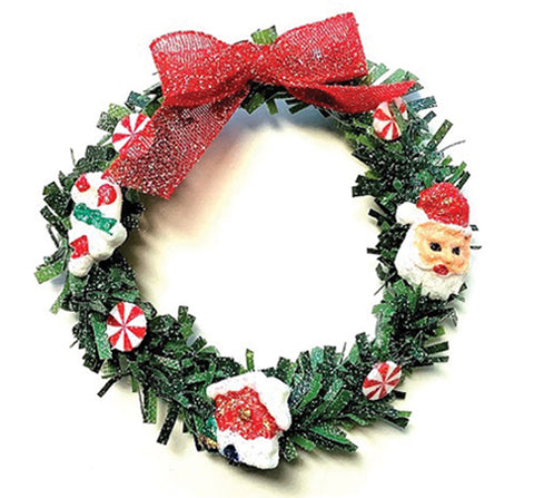 Christmas Holiday Wreath with Santa